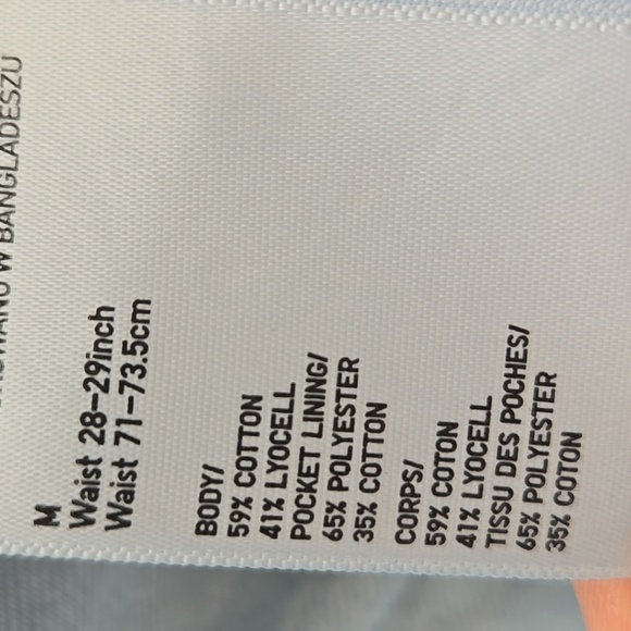 Uniqlo Light Blue Denim Pants Wide Legs High Waisted M  28-29. - Picture 7 of 7